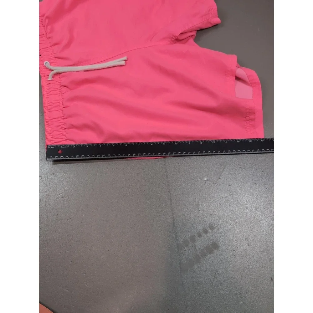 City Streets Mens Pink Swim Trunks Mesh Lined Quick Dry Shorts Medium